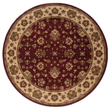 Oriental Weavers Sphinx Ariana 623v3 Rug, Red/Ivory, 8'0"x8'0" Round