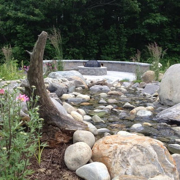 Our Work - Water Feature and Fire Pit