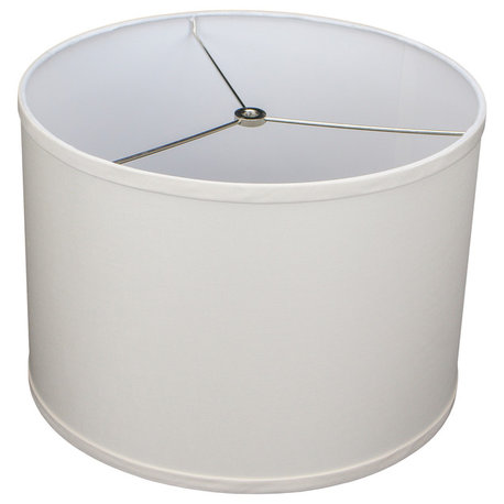 Fenchel Shades, 14"x14"x10" Spider Attachment Drum Lamp Shade, Linen
