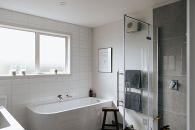 Bannister - Tiled bathroom & shower