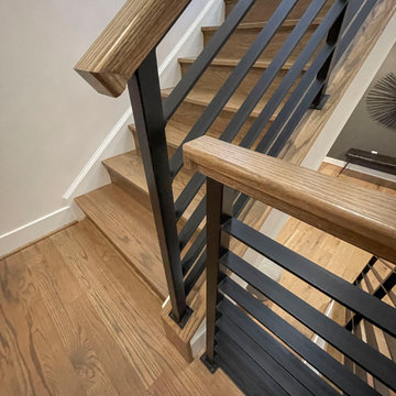 Project #113 | Freestanding Open-Riser Staircase with Twin Stringers