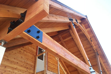 Mountain style home design photo in Nashville