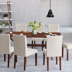 Elizabeth Dining Table and 8x Espen Dining Chairs - Kitchen And Dining Furniture