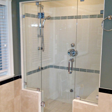 Frameless shower glass - glass-mounted shower door, Vancouver Shower Glass Profe