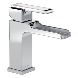 Ara &reg;  Single Handle Lavatory Faucet with Channel Spout - Metal Pop-Up - Bathroom Sink Faucets