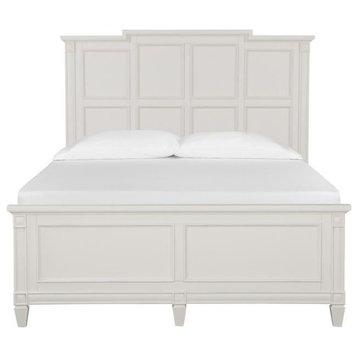 Magnussen Willowbrook Panel Bed in Egg Shell White - Queen