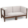 Bunny Outdoor Modular Acacia Wood Sofa with Cushions