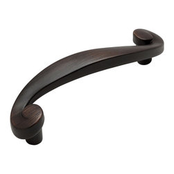 Cosmas - Cabinet Swirl Handle Pull, 3" Hole Centers, Set of 25, Oil Rubbed Bronze - Cabinet And Drawer Handle Pulls
