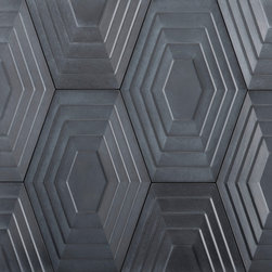 Kaza Vortex in Night Straight Matte - Tile