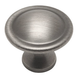 Cosmas - Cosmas 4539AS Antique Silver Cabinet Round Knob, 1-1/8" Diameter, Set of 25 - Cabinet And Drawer Knobs