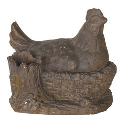 Hen in Basket Figurine - Products