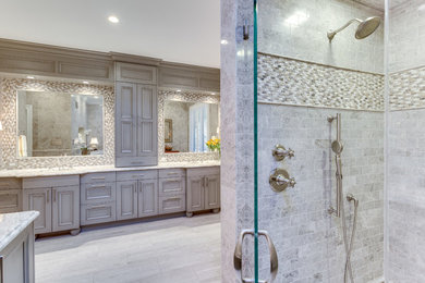 Example of a transitional bathroom design in DC Metro