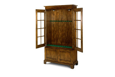 The No. 1200 Gun Cabinet. Shown in Cherry. Made to order & customizable.
