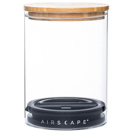 Airscape Glass w/Bamboo Lid, Glass, 7in