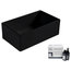 Austen Farmhouse Fireclay 30" Single Bowl Kitchen Sink, Tea Kettle Gloss Black