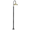 Cocoweb 14" Vintage LED Post Light in Solid Brass With 11' Post