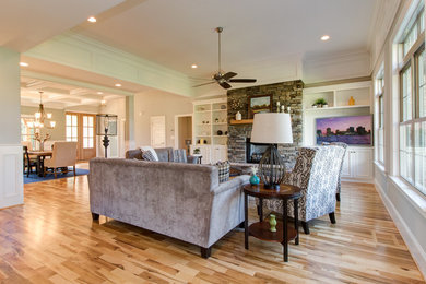 Living room - transitional living room idea in Other