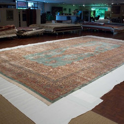 13&times;23 Persian Kerman Rug - Rugs
