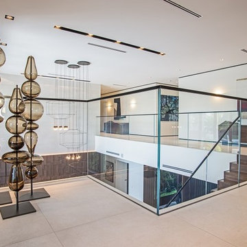 Glass Meets Blackened Stainless Steel