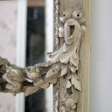 20th Century Painted and Carved French Style Mirrors