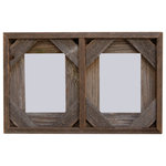 My Barnwood Frames - 5"x7" Collage Frame With Two Openings, Barnwood With Cornerblocks - Collage Frames are lots of fun to decorate with, and this two-opening collage frame handcrafted from authentic barnwood is no exception. Our 2-picture multi-frame makes a beautiful rustic wall hanging or a one-of-a-kind gift. It will accommodate two 5x7 photos or paintings, each with a portrait orientation, or rotate the entire frame for two landscape-oriented openings. A barnwood collage frame is so versatile, you are limited only by your own imagination. Choose one of our beautiful rustic frames and fill it with your favorite memories.