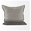 Zadie Light Gray & Dark Gray Decorative Pillow Cover
