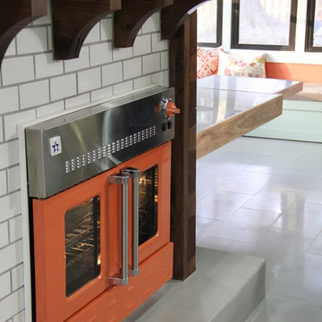 Orange BlueStar Wall Oven featured on HGTV's The Elbow Room