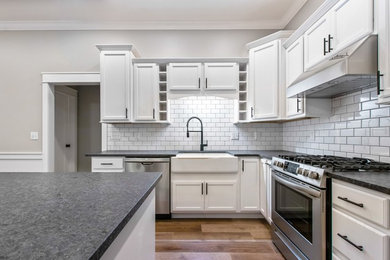 Kitchen - transitional kitchen idea in Other