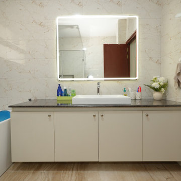 Vanity Design For Bathroom | 4BHK Villa Interior at Nambiar Bellezea in Bangalor