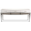 Soho Media Console Table With Drawers and Shelf White