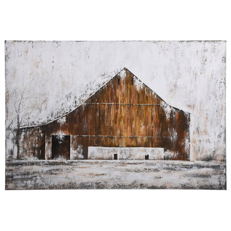 Aged Barnhouse Wall Accent, Multi-Color