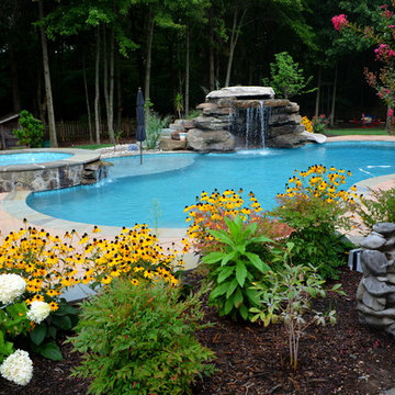 Chantilly Pool, Grottoe, Spa, & Firepit