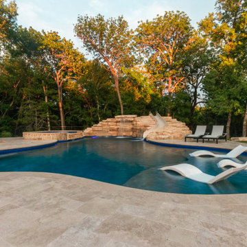 Sunset Pool & Waterfall |  Weston Country Estate