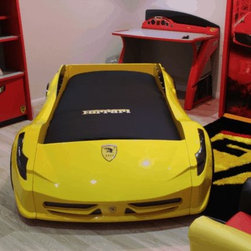Yellow Ferrari Car Bed - Products