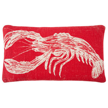 Lobster Sketch Pillow 18"x34"
