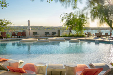 Minimalist pool photo in Austin
