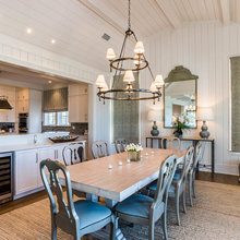 combo kitchen dining room