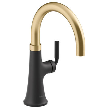 Kohler K-23767 Tone 1.5 GPM 1 Hole Bar Faucet - Matte Black Moderne Brass
