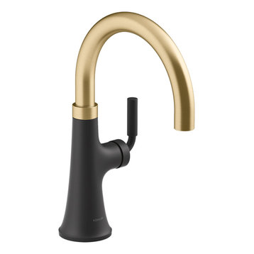 Kohler K-23767 Tone 1.5 GPM 1 Hole Bar Faucet - Matte Black Moderne Brass