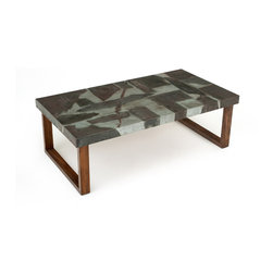 Industrial Chic Rustic Metal Coffee Table - Coffee Tables