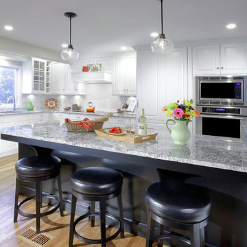 Nordic White Kitchen in East Meadow, NY 1419