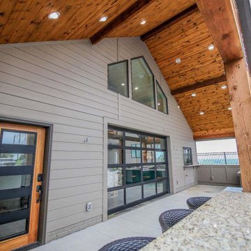 Classy Post and Beam Home Addition