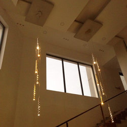 Heavy Rain. Large Light Drops. - Pendant Lighting