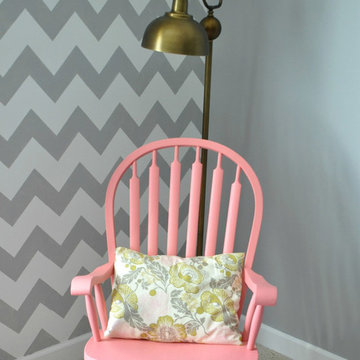 Modern Chevron Wall Stencil Projects