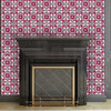 5" X 5" Rosa Pink Lea Removable Peel and Stick Tiles
