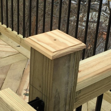 Observation Deck with Custom Bar at Corey Lake