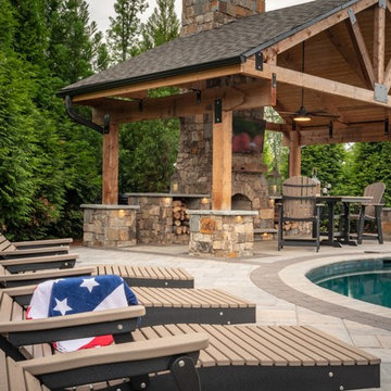 Custom Pool and Outdoor Living Space in Winston Salem