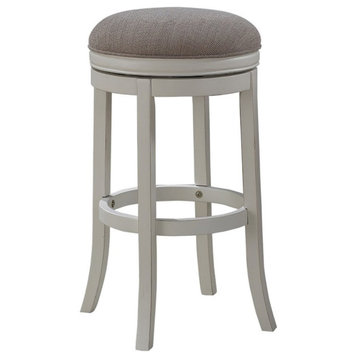 American Woodcrafters Aversa 26-inch Backless Antique White Counter Bar Stool