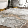 nuLOOM Contemporary Abstract Cyn Area Rug, Silver, 11'x15'