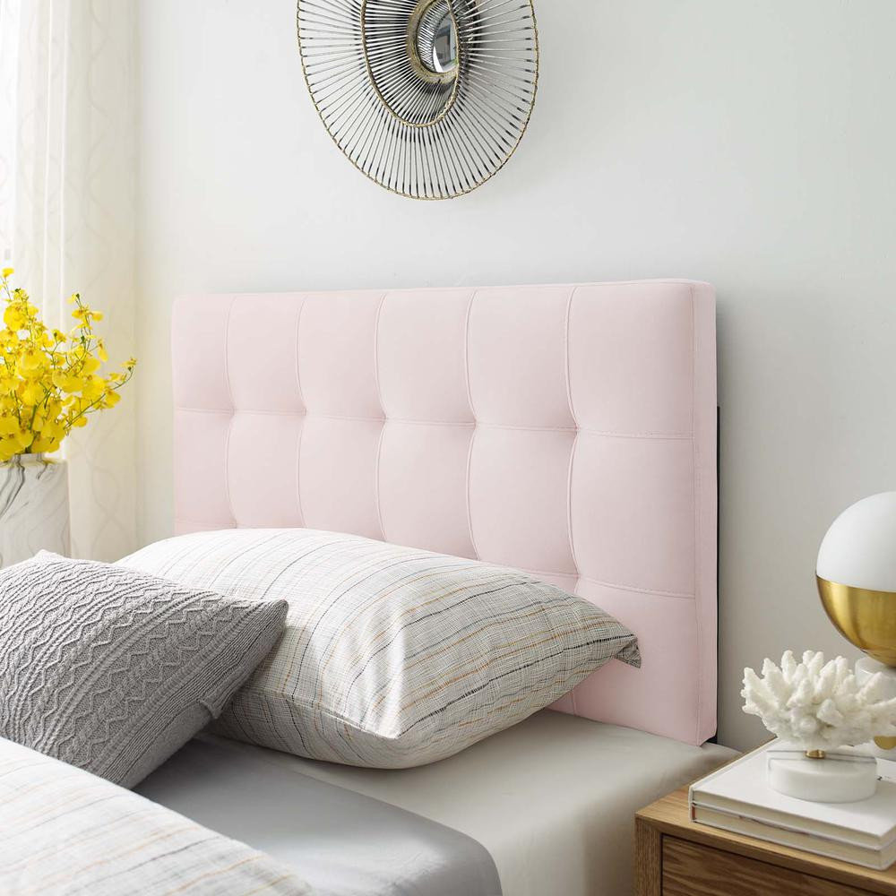Image showcasing Lily Biscuit Tufted Twin Performance Velvet Headboard - Contemporary ...